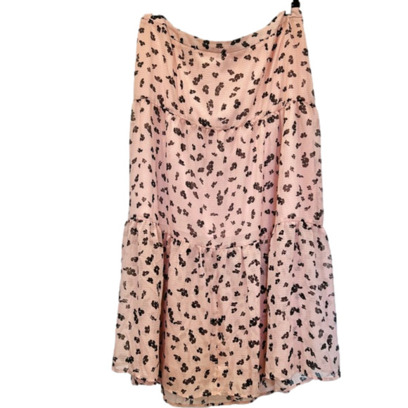 Leith Dresses & Skirts - 𝅺LEITH Maxi Skirt Blush with Black Floral print Size 3X